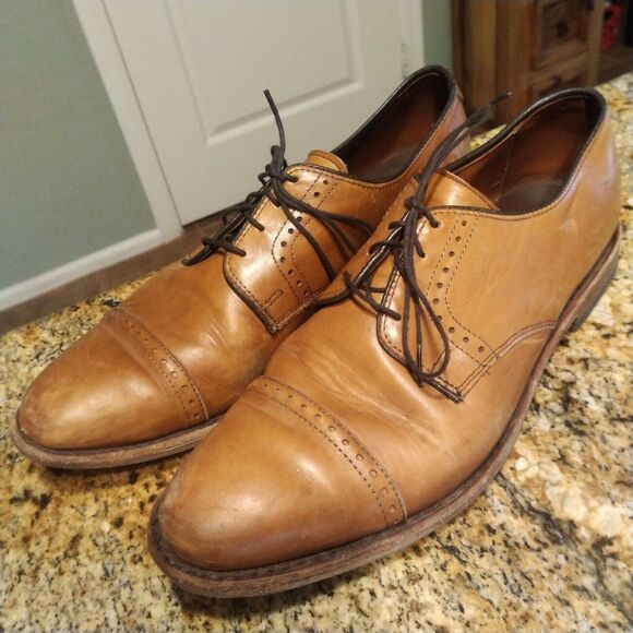 Allen Edmonds Clifton Mens Dress Shoes Chestnut Brown Leather Size 9.5 D US - Picture 4 of 13